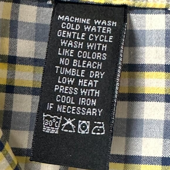 VTG Ralph Lauren Jeans Co Shirt - Size Large - Button Down Plaid Short Sleeve - Picture 6 of 9